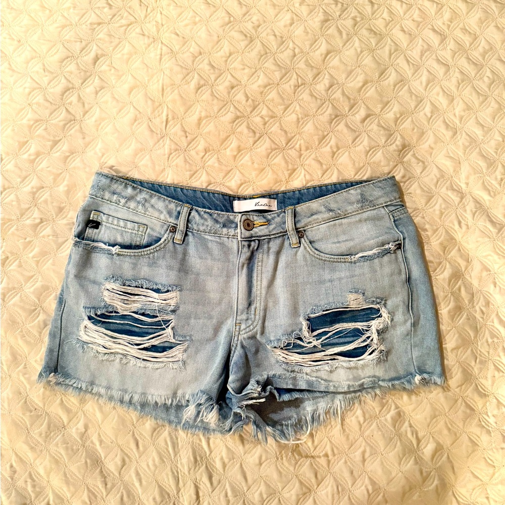 Kancan distressed Denim Shorts